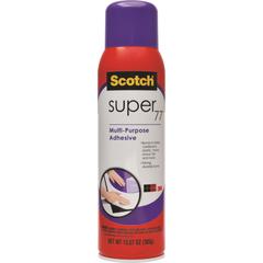 Scotch Super 77 Multipurpose Spray Adhesive - 13.57 oz - Black - 1 Each
