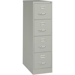 Lorell Fortress Series 26-1/2" Commercial-Grade Vertical File Cabinet - 15" Width x 26.5" Depth x 52" Height - 4 x Drawer(s) for File - Letter - Vertical - Security Lock, Ball-bearing Suspension, Heav