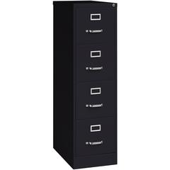 Lorell Fortress Series 25" Commercial-Grade Vertical File Cabinet - 15" Width x 25" Depth x 52" Height - 4 x Drawer(s) for File - Letter - Vertical - Security Lock, Ball-bearing Suspension, Heavy Duty