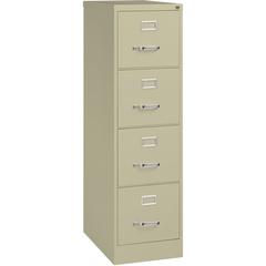 Lorell Fortress Series 25" Commercial-Grade Vertical File Cabinet - 15" Width x 25" Depth x 52" Height - 4 x Drawer(s) for File - Letter - Vertical - Security Lock, Ball-bearing Suspension, Heavy Duty