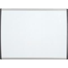 Quartet Arc Cubicle Magnetic Whiteboard - 14" (1.2 ft) Width x 11" (0.9 ft) Height - White Painted Steel Surface - Silver Aluminum Frame - Horizontal - Magnetic - 1 Each
