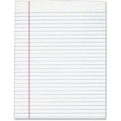 Tops Gum Top Pad - 50 Sheets - Plain - Glue - 8 1/2" x 11" - White Paper - 12 / Pack