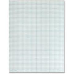 TOPS Quad Ruling Cross Section Pad - Letter - 50 Sheets - Glue - Both Side Ruling Surface - 20 lb Basis Weight - Letter - 8 1/2" x 11" - 0.22" x 11" x 8.5" - White Paper - Printed, Dual Sided, Smear R