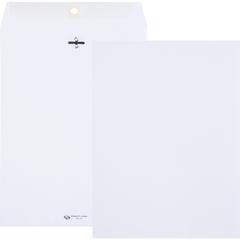 Quality Park 9 x 12 Clasp Envelopes with Deeply Gummed Flaps - Clasp - #90 - 9" Width x 12" Length - 28 lb - Gummed Flap - 100 / Box - White