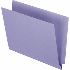 Pendaflex Letter Recycled End Tab File Folder - 8 1/2" x 11" - 3/4" Expansion - 11 pt. - Purple - 10% Recycled - 100 / Box
