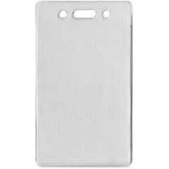 Advantus Proximity Card Vertical Badge Holder - 2.4" x 3.4" - Vinyl - 50 / Pack - Clear