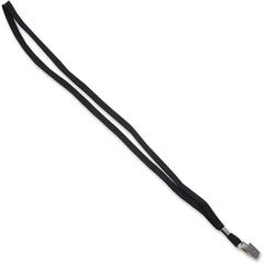 Advantus 36" Deluxe Breakaway Neck Lanyard with Badge Clip - 24 / Box - Clip Attachment - 36" Length - Black - Nylon