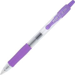 G2 Premium Gel Ink Retractable Pens - Refillable - Retractable - Purple Ink - Gel-based - Clear Barrel - 1 Dozen