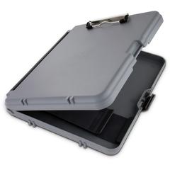 Saunders Workmate Storage Clipboard - 0.50" Clip Capacity - Polypropylene - Gray, Charcoal - 1 Each