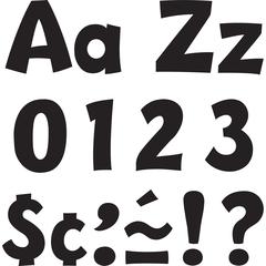 Trend 4" Ready Letter Playful Combo Pack - 83 x Lowercase Letters, 59 x Capital Letter, 36 x Punctuation Marks, 18 x Spanish Accent Mark Shape - Pin-up - Pin Style - Pre-punched - 4" Height x 8" Lengt