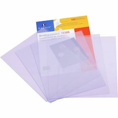 Sparco 18205 Letter Presentation Cover - 8 1/2" x 11" - Plastic - Clear - Spill Proof, Tear Proof - 100 / Box