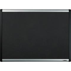 Lorell Mesh Bulletin Board - 36" Board Height x 48" Board Width - Fabric Surface - Black Anodized Aluminum Frame - 1 Each