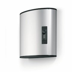 DURABLE Predrilled Brushed Key Cabinet - 11.9" Width x 4.9" Depth x 11" Height - Security Lock - Silver - Aluminum