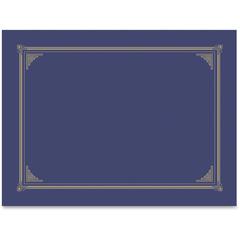 Geographics A4, Letter Recycled Certificate Holder - 8 19/64" x 11 45/64" , 8 1/2" x 11" , 8" x 10" - Metallic Blue - 30% Recycled - 6 / Pack