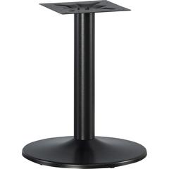 Lorell Essentials Round Conference Table Steel Base - Round Base - 28.50" Height x 23.63" Width x 23.63" Depth - Conferencing - Assembly Required - Black - Steel Base Material - 1 Each