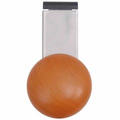 Alba Cubicle Single Garment Peg - 1 Pegs - 4.6" Height x 2.4" Width - for Garment - Silver, Brown - 1 Each
