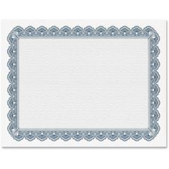 Geographics Blue Royalty Certificate - 24 lb Basis Weight - 11" x 8.5" - Inkjet, Laser Compatible with White Border - Parchment Paper - 50 / Pack