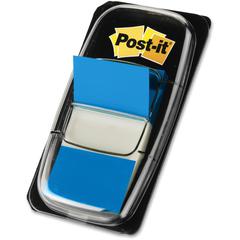 Post-it&reg; Blue Flag Value Pack - 600 x Blue - 1" x 1 3/4" - Rectangle - Unruled - Blue - Removable, Repositionable, Reusable - 600 / Box