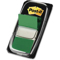 Post-it&reg; Green Flag Value Pack - 600 x Green - 1" x 1 3/4" - Rectangle - Unruled - Green - Removable, Writable - 12 / Box