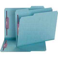 Smead Colored 1/3 Tab Cut Letter Recycled Fastener Folder - 8 1/2" x 11" - 2" Expansion - 2 x 2S Fastener(s) - 2" Fastener Capacity for Folder - Top Tab Location - Assorted Position Tab Position - Pre