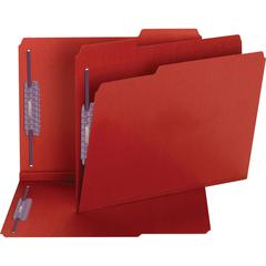 Smead Colored 1/3 Tab Cut Letter Recycled Fastener Folder - 8 1/2" x 11" - 2" Expansion - 2 x 2S Fastener(s) - 2" Fastener Capacity for Folder - Top Tab Location - Assorted Position Tab Position - Pre