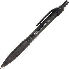 Integra Easy Click Retractable Ballpoint Pen - Retractable - Black Ink - Black Barrel - 1 Dozen