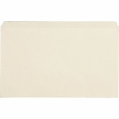 Business Source Straight Tab Cut Legal Recycled Top Tab File Folder - 8 1/2" x 14" - 10.5 pt. - Manila Paper - Manila - 10% Recycled - 100 / Box