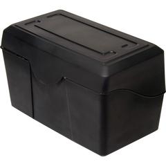 Advantus Index Card Holder - 5.9" x 9" x 5.5" x - Plastic - 1 Each - Black