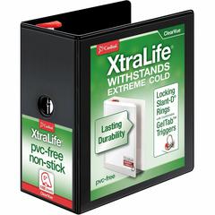 Cardinal Xtralife ClearVue Locking Slant-D Binders - 5" Binder Capacity - Letter - 8 1/2" x 11" Sheet Size - 1100 Sheet Capacity - 4 3/8" Spine Width - 3 x D-Ring Fastener(s) - 2 Inside Front & Back P
