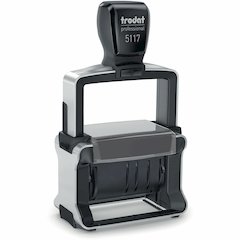 Trodat Professional 12 Message Date Stamp - Message Stamp - ANSWERED, BACKORDERED, CANCELLED, BILLED, RECEIVED, EMAILED, CHECKED, DELIVERED, ENTERED, PAID, SHIPPED, ... - 10000 Impression(s) - Black -