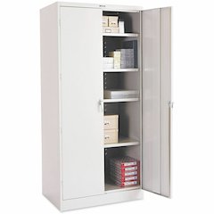 Tennsco Storage Cabinet (Unassembled) 2470 - 36" Width x 24" Depth x 78" Height - 5 x Shelf(ves) - 2 x Standard Door(s) - Heavy Duty, Locking Door, Hinged Door, Reinforced, Carrying Handle, Durable, A