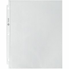Business Source Economy Weight Sheet Protectors - 11" Height x 9" Width x 2 mil Thickness - For Letter 8 1/2" x 11" Sheet - Ring Binder - Rectangular - Semi Clear - Polypropylene - 200 / Box