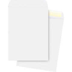 Business Source 28 lb. White Catalog Envelopes - Catalog - #13 1/2 - 10" Width x 13" Length - 28 lb - Gummed - White - Wove - 250 / Box