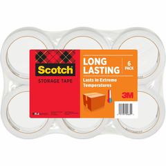 Scotch Long-Lasting Storage/Packaging Tap - 54.60 yd Length x 1.88" Width - 2.4 mil Thickness - 3" Core - Acrylic - Long Lasting, UV Resistant - For Mailing, Shipping, Packing, Label Protection - 6 / 