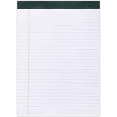 Roaring Spring Recycled Legal Pad - 40 Sheets - 80 Pages - Printed - Stapled/Tapebound - Both Side Ruling Surface - Double Line Red Margin - 15 lb Basis Weight - 56 g/m² Grammage - 11 3/4" x 8 1/