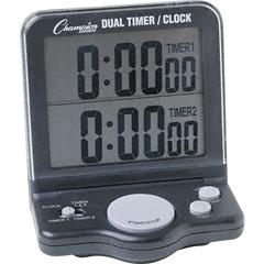 Champion Sports Dual Jumbo Display Timer - 1 Day - Desktop, Wall Mountable - For Sports - Black