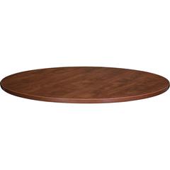 Lorell Essentials Conference Tabletop - Cherry Round Top - 47.25" Table Top Width x 47.25" Table Top Depth x 1.25" Table Top Thickness x 48" Table Top Diameter - 1" Height - Conferencing - Cherry, Lam