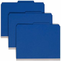 Smead SafeSHIELD 2/5 Tab Cut Letter Recycled Classification Folder - 8 1/2" x 11" - 2" Expansion - 2 x 2S Fastener - 2" for Folder, Divider - Top Tab Location - Right of Center Tab Position - 2 Divide