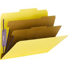 Smead Premium Pressboard Classification Folders with SafeSHIELD&reg; Coated Fastener Technology - Letter - 8 1/2" x 11" Sheet Size - 2" Expansion - 6 Fastener(s) - 2" Fastener Capacity for Folder, 1" 