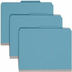 Smead SafeSHIELD 2/5 Tab Cut Letter Recycled Classification Folder - 8 1/2" x 11" - 2" Expansion - 2 x 2S Fastener - 2" for Folder, Divider - Top Tab Location - Right of Center Tab Position - 2 Divide