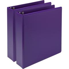 Samsill Earth's Choice Plant-based View Binders - 2" Binder Capacity - Letter - 8 1/2" x 11" Sheet Size - 425 Sheet Capacity - 3 x Round Ring Fastener(s) - 2 Internal Pocket(s) - Chipboard, Plastic, P