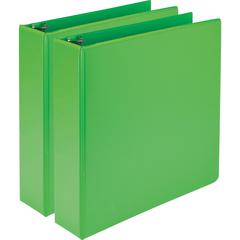 Samsill Earth's Choice Plant-based View Binders - 2" Binder Capacity - Letter - 8 1/2" x 11" Sheet Size - 425 Sheet Capacity - 3 x Round Ring Fastener(s) - 2 Internal Pocket(s) - Chipboard, Polypropyl