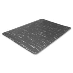 Genuine Joe Marble Top Anti-fatigue Floor Mats - Office, Bank, Cashier's Station, Industry, Airport - 60" Length x 36" Width x 0.500" Thickness - Rectangular - High Density Foam (HDF) - Gray Marble - 