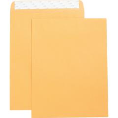 Business Source Self Adhesive Kraft Catalog Envelopes - Catalog - 10" Width x 13" Length - 28 lb - Self-sealing - Brown Kraft - Kraft - 250 / Box
