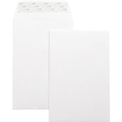 Business Source Self-Seal 6"x9" Catalog Envelopes - Catalog - 6" Width x 9" Length - 28 lb - Self-sealing - White - Wove - 100 / Box