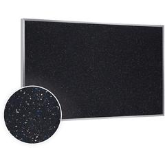 Ghent Confetti Rubber Tackboard - 24" Height x 36" Width - Rubber Surface - Self-healing, Stain Resistant, Fade Resistant - Aluminum Frame - 1 Each