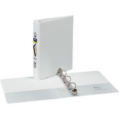 Avery&reg; Mini Durable View Binder - DuraHinge - 1" Binder Capacity - Half-letter - 5 1/2" x 8 1/2" Sheet Size - 175 Sheet Capacity - Round Ring Fastener(s) - 2 Pocket(s) - Polypropylene - Recycled -