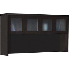 Mayline Aberdeen AHG72 Hutch - 39.1" x 72" x 15" - 4 x Door(s) - Durable - Mocha - Assembly Required