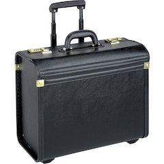 Lorell Travel/Luggage Case (Roller) Travel Essential, Book, File Folder - Black - Vinyl Body - Handle - 14" Height x 22" Width x 8" Depth - 1 Each