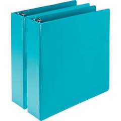 Samsill Earth's Choice Plant-based View Binders - 2" Binder Capacity - Letter - 8 1/2" x 11" Sheet Size - 425 Sheet Capacity - 3 x Round Ring Fastener(s) - 2 Internal Pocket(s) - Chipboard, Polypropyl